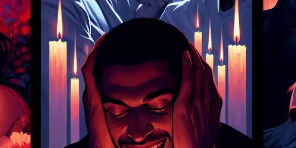 A triptych illustrating the emotional spectrum in adult relationships: romance, tension, and everyday intimacy.