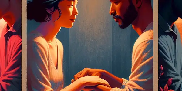 A triptych exploring the emotional spectrum in adult relationships: romance, tension, and everyday interactions.