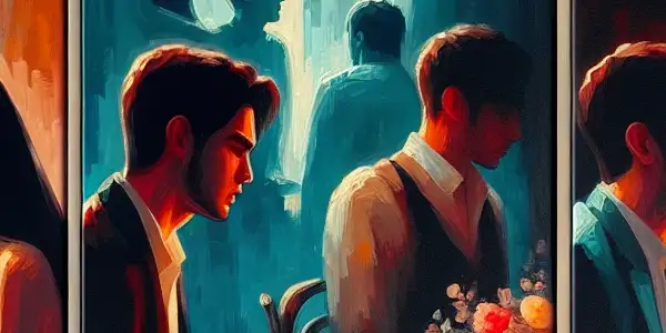 A triptych illustrating the emotional spectrum in adult relationships: love, conflict, and everyday comfort.