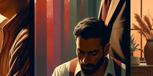 A triptych depicting the emotional spectrum in adult relationships: romance, tension, and everyday life.