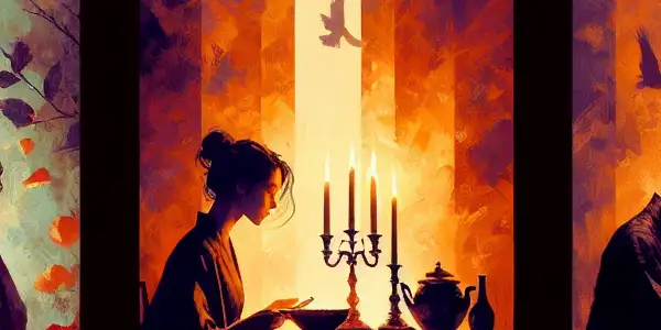 A triptych illustrating the emotional spectrum of adult relationships: passion, dominance, and everyday intimacy.