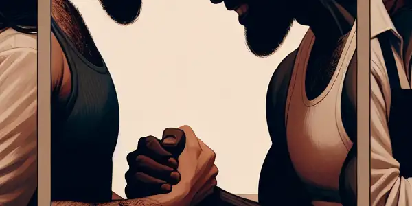 A triptych illustrating romance, tension, and everyday interactions in adult relationships.