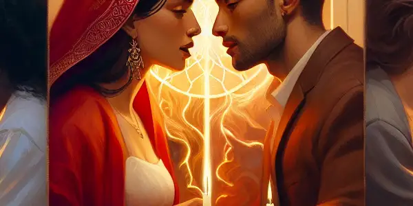 A triptych illustrating the emotional spectrum in adult relationships: joy, conflict, and everyday companionship.