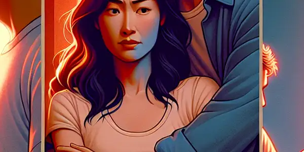 A triptych illustrating the emotional spectrum of adult relationships: romance, conflict, and everyday interactions.