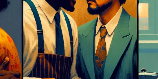 A triptych depicting the emotional spectrum of adult relationships: intimacy, conflict, and everyday tranquility.