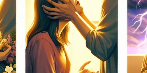 A triptych showcasing the emotional spectrum of adult relationships: romance, conflict, and everyday life.