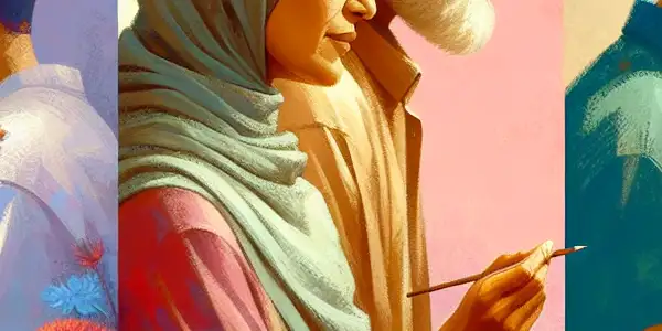 A triptych depicting the emotional spectrum of adult relationships: romance, tension, and everyday interactions.