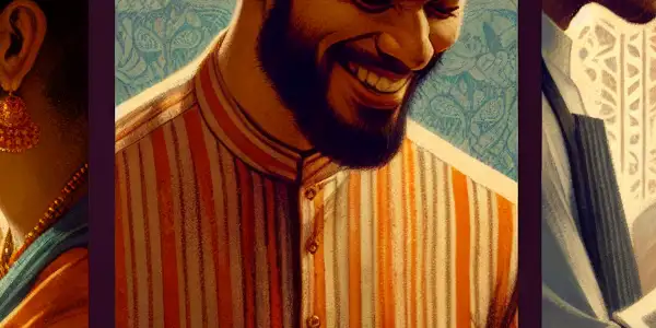 A triptych illustrating the emotional spectrum of adult relationships: romance, tension, and everyday interactions.