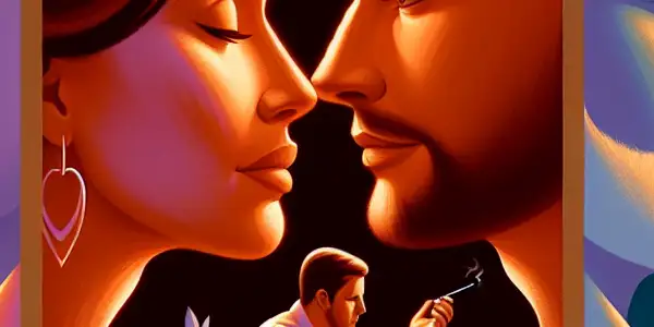 A triptych illustrating the emotional spectrum in adult relationships: romance, conflict, and everyday interactions.