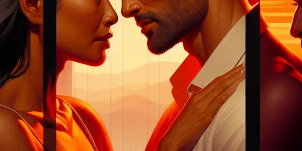 A triptych depicting the emotional spectrum of adult relationships: romance, conflict, and everyday intimacy.