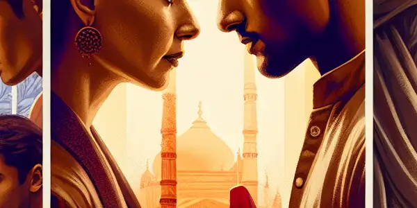 A triptych illustrating the emotional spectrum of adult relationships: romance, conflict, and everyday life.